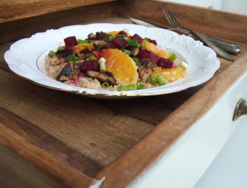 couscous orange and beet