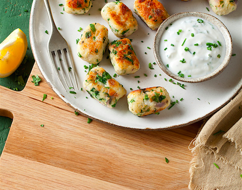לביבות ארטישוק וגבינת עזים. צילום: בועז לביא